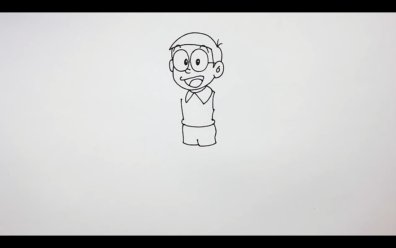 Nobita Drawing - How to draw nobita very quickly and perfectly