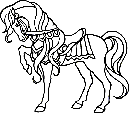 Horse coloring pages for kids  Coloring Pages For Kids