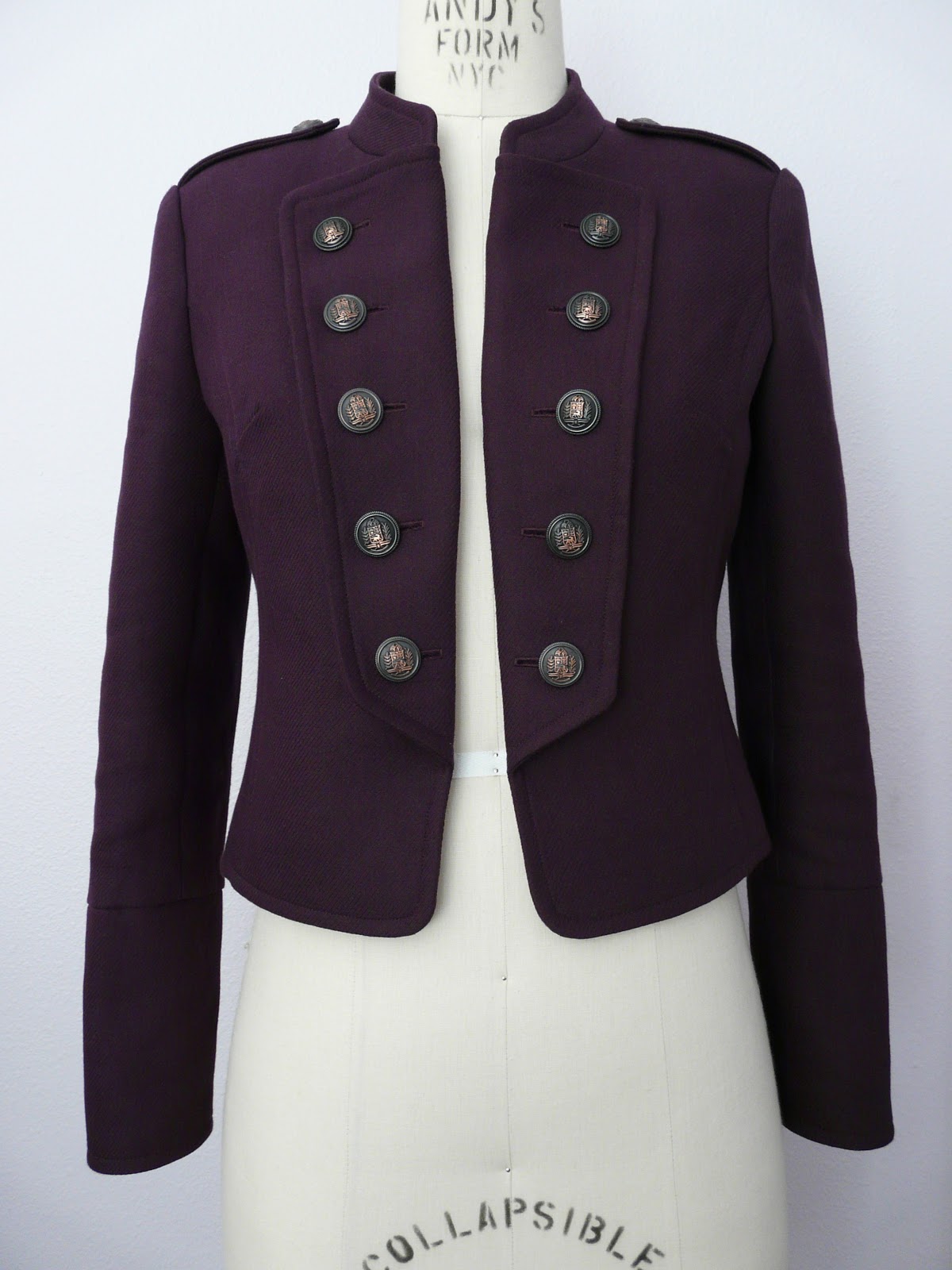 Purple Military Jacket