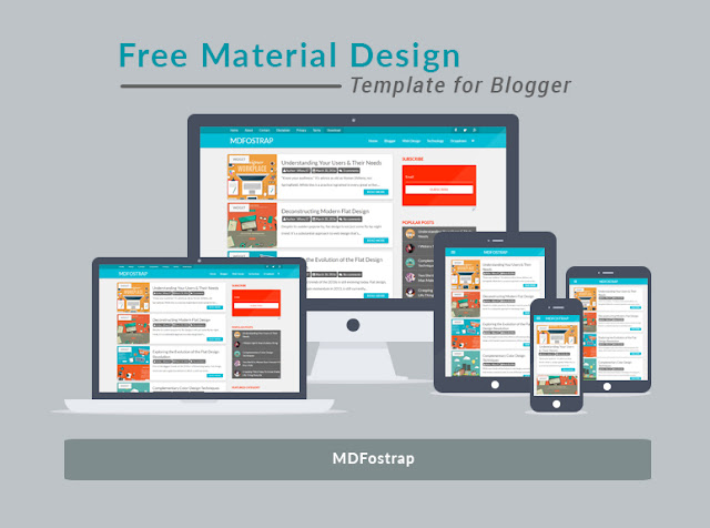 Download Template Blogger - MDFostrap SEO & RESPONSIVE DESIGN
