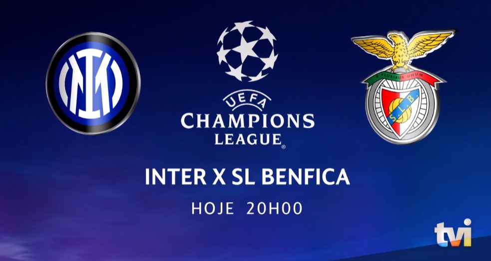 Jogo em Direto Benfica Inter Champions 1 Mão - SL Benfica