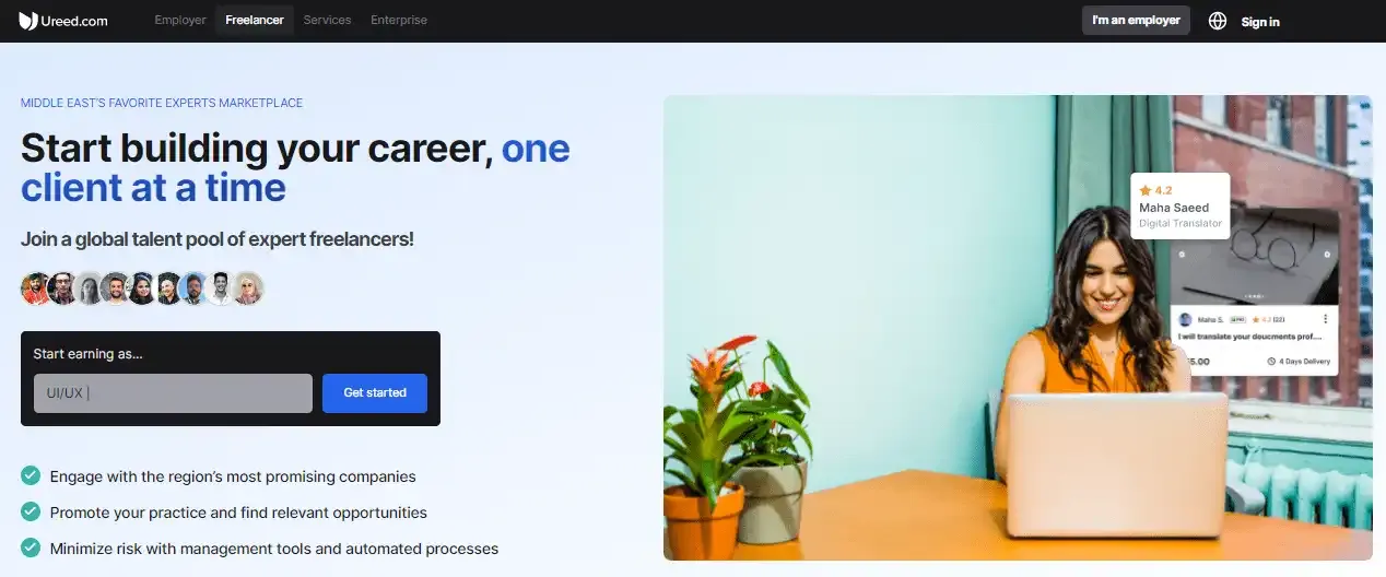 شرح موقع ureed أفضل موقع عربي للعمل الحر من المنزل