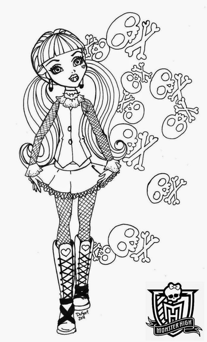 Monster High Pictures To Color 4