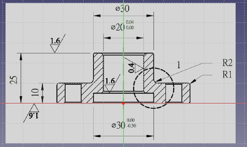 Drawing software：FreeCAD 0.19.1 Part Design