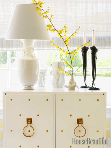 Yellow Dining Room Cabinet