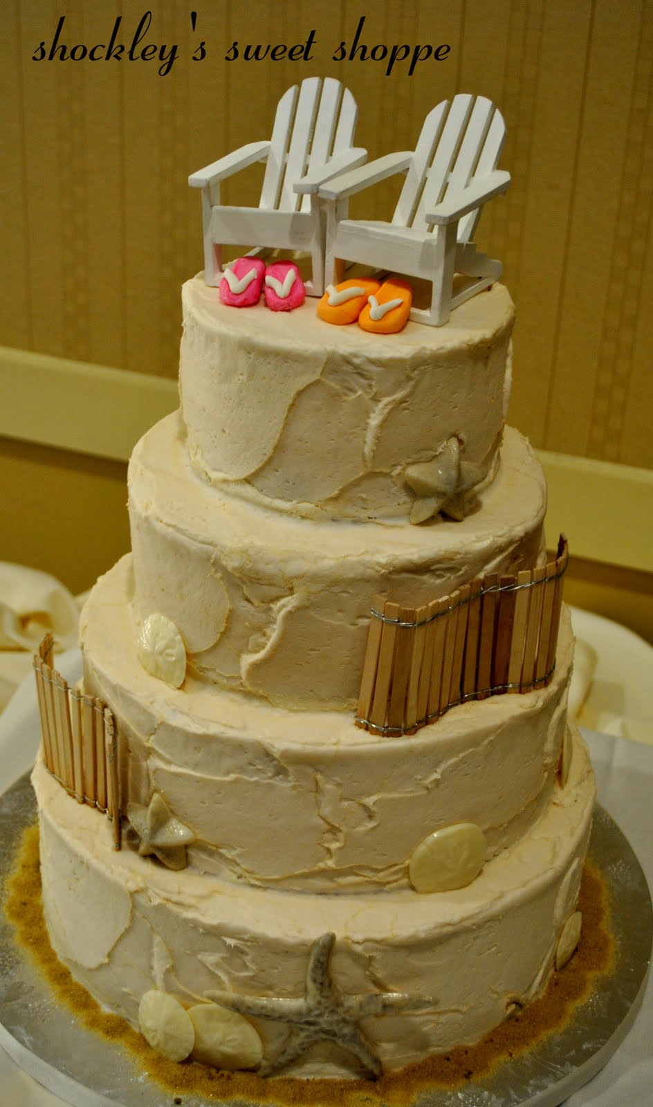 Beach Wedding Cake by ~souljer