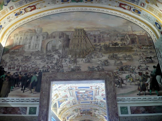 affresco nelle Gallerie dei Musei Vaticani