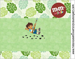 Go Diego Go, Free Printable M&M Labels.