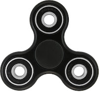 Fidget spinner. It has 3 rounded sides that have a small weight on them. And a baring in the middle that allows you to spin it very fast and for a long period of time.