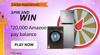What are the external benefits you can avail when you buy a Large Appliance on Amazon ?