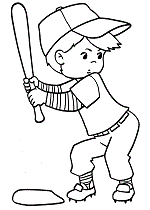 Baseball Bat Coloring Page