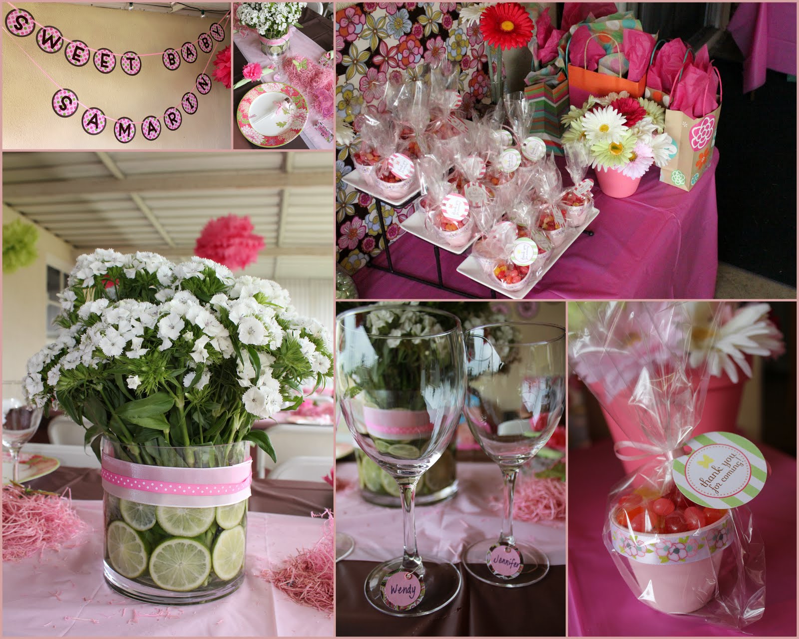 Girl Baby Shower Centerpieces