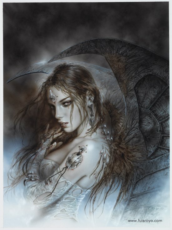 Luis Royo ilustrações mulheres sensuais fantasia sombria dark fantasy estilo heavy metal