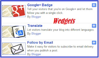 how to Add Widgets on Blogger