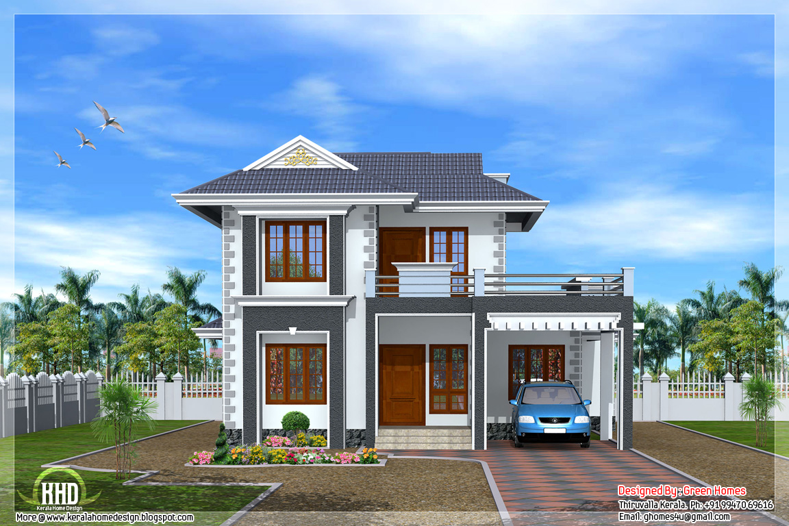 Beautiful 3 bedroom Kerala home design  Architecture house plans