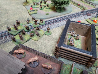 The barn comes under attack from Romanian infantry