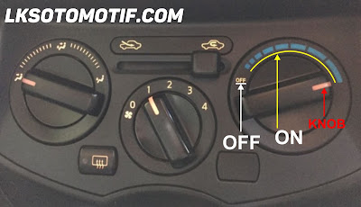 tombol on/off ac mobil