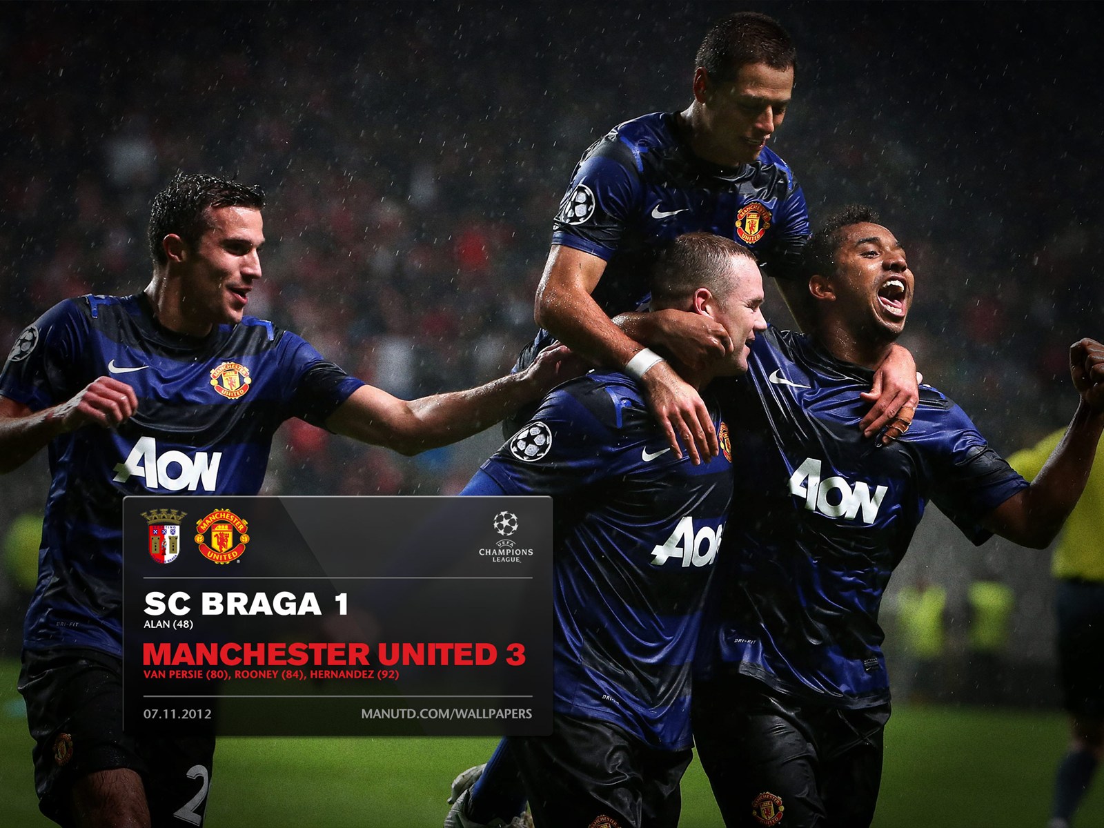 ... sc braga vs manchester united (1-3) | Manchester United Wallpapers