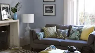 Blue Gray Living Room Wall Decorations