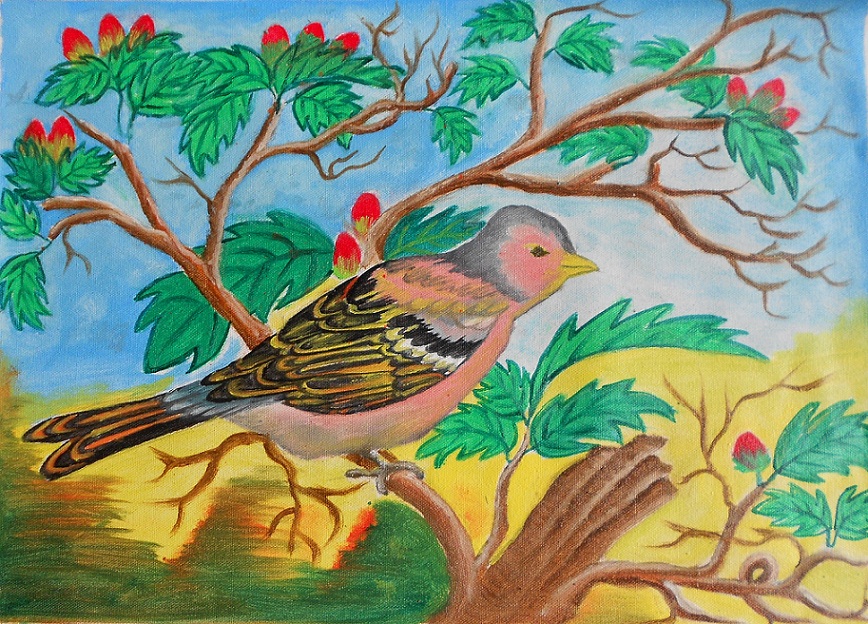 My Life Is My Adventure Lukisan  Burung di  Kanvas 