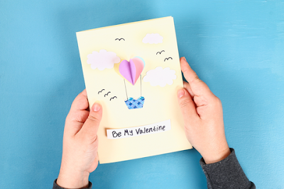 Pop Up Valentine card instructions - Love Balloon Card