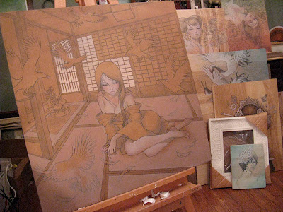 Excited to be in New York for Audrey Kawasaki's show at Jonathan LeVine