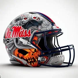 Ole Miss Rebels Halloween Concept Helmets