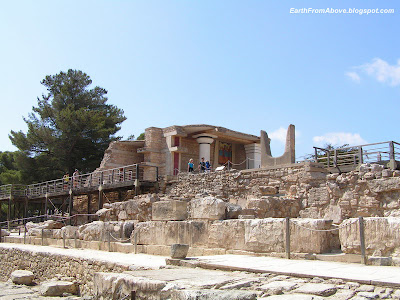 Ruins of the Minoan palace at Knossos, Crete, Greece