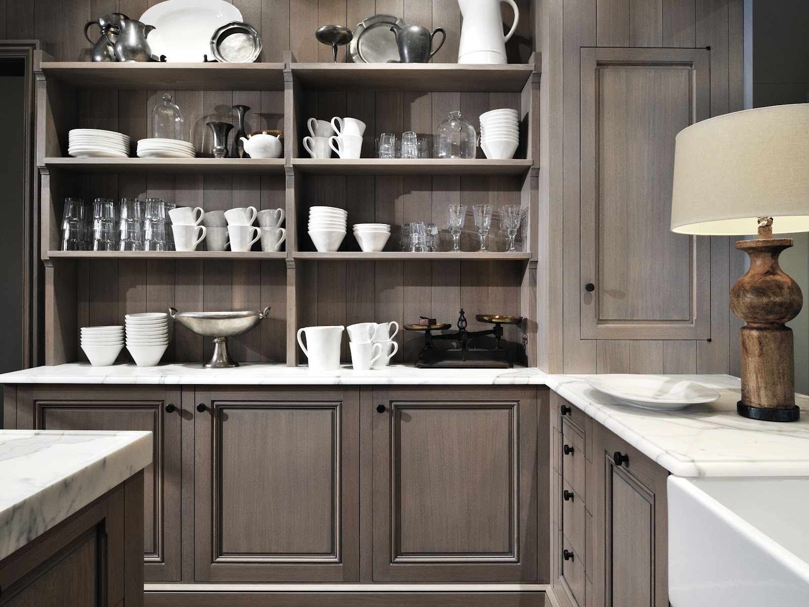 information about home design Grey  wash kitchen  cabinets 