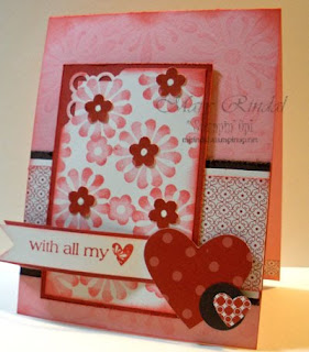 stampin up with all my heart card