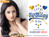 rashami desai 34th birthday celebration photo, adorable indian small screen actress decent image for her birthday wishes