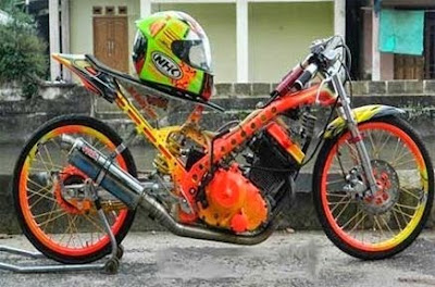 Cara membuat motor drag tercepat, foto motor drag