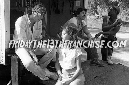 Frank Mancuso Jr. And Jason Actor Richard Brooker On Set Of Friday The 13th Part 3