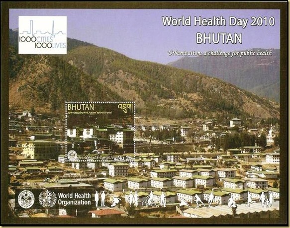 Bhutan 2010 New Issue page 2 - World Health Day