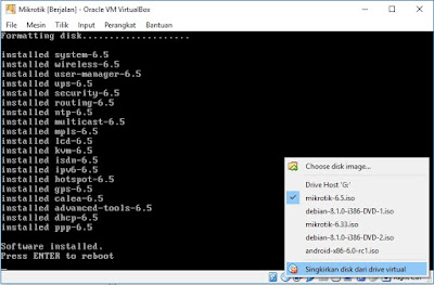 INILAH CARA MUDAH INSTALL MIKROTIK VIA VIRTUALBOX Cara Install Mikrotik OS di VirtualBox