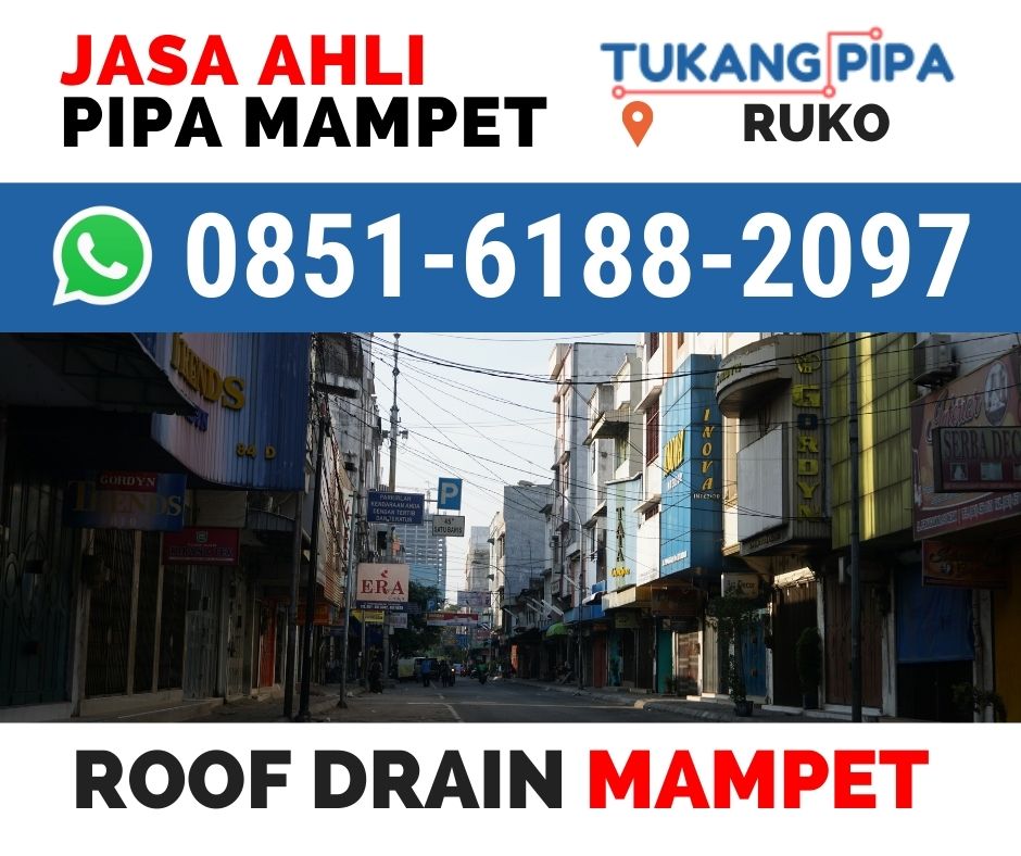 Mengatasi Roof Drain Mampet Ruko Surabaya