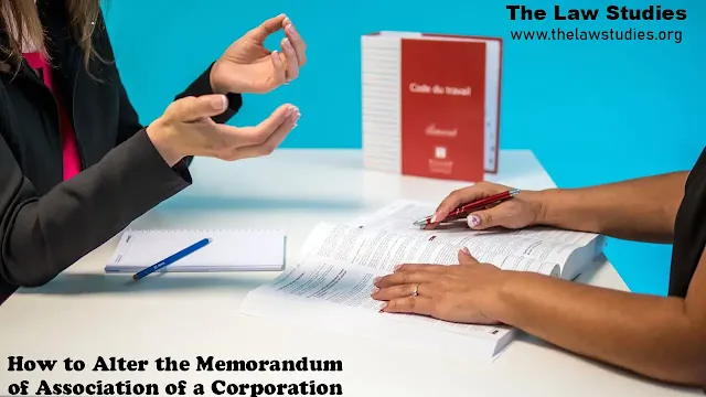 How to Alter the Memorandum of Association