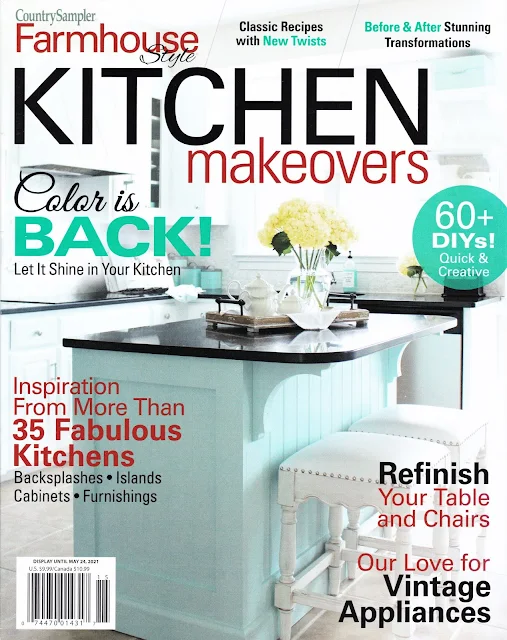 My Farmhouse Kitchen Project Featured in Country Sampler Kitchen Makeover Issue