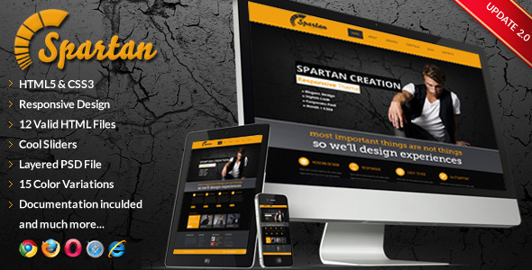 Spartan - Responsive Multi-Purpose Web Template - Creative Site Templates