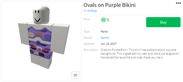 Ovals on Purple Bikini