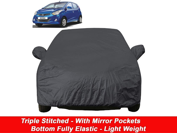 Best Water resistance Car Body Cover with Mirror Pockets Compatible for Hyundai Eon