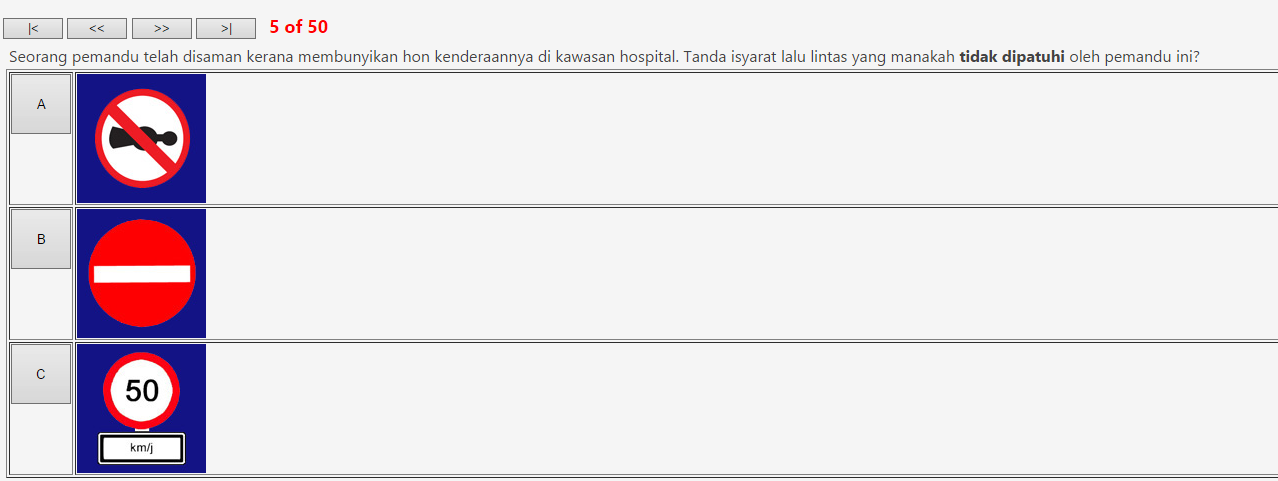 Contoh Soalan Computer Test Lesen - Selangor i