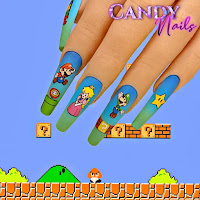 Diseños de uñas de Super Mario Bros