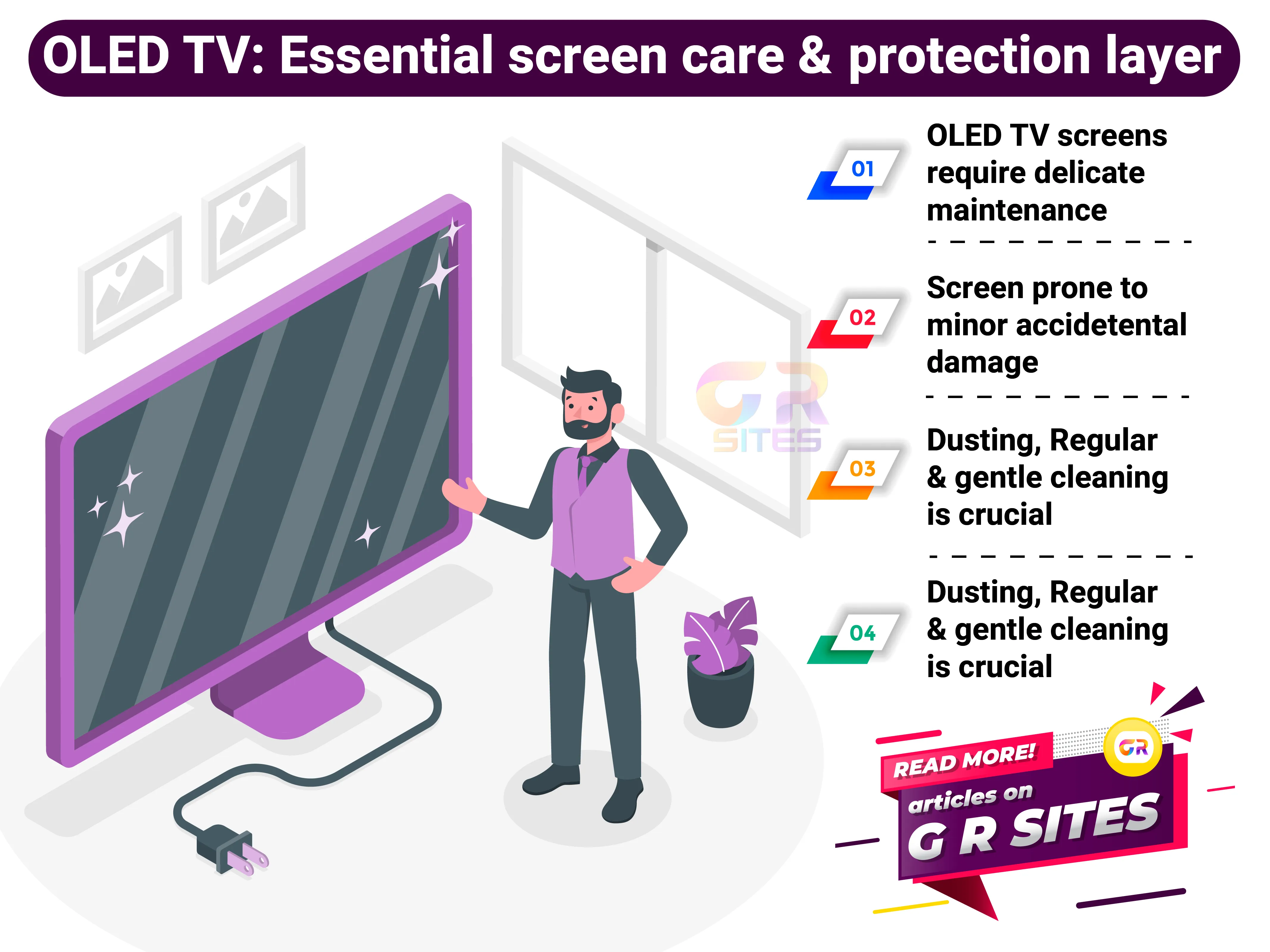 OLED TV's Lifespan: Essential Screen care Maintenance