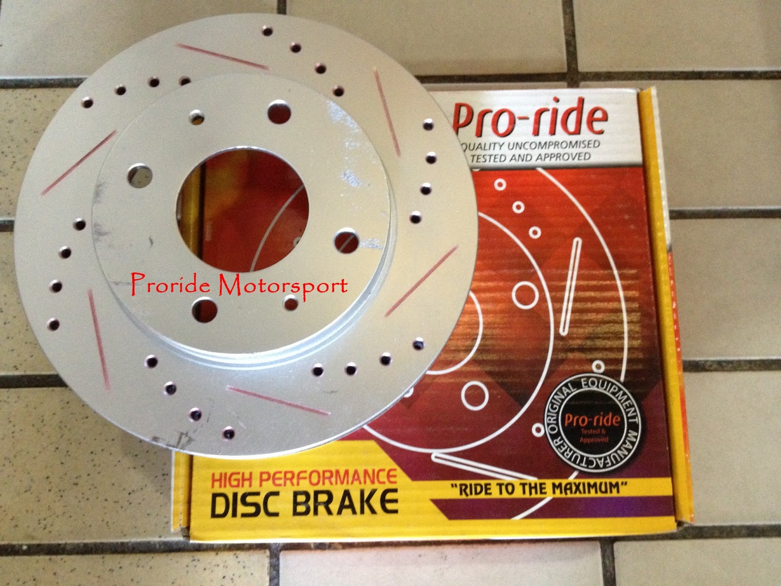 Pro-ride Motorsports: Disc Brake Rotor - Stock Update!