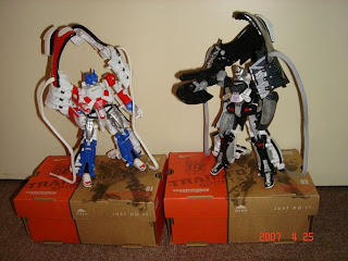 once came out of shoes box, their transform into robot