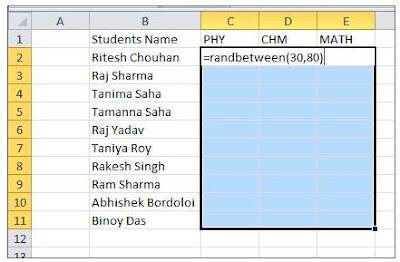 How to use the Excel RANDBETWEEN function