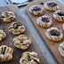 Orange cookies and raspberry filled bites