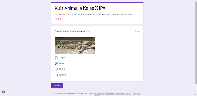 Cara Menjawab Tugas Kuis di Google Classroom