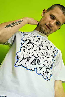 Graffiti Alphabet Letters on T-Shirts